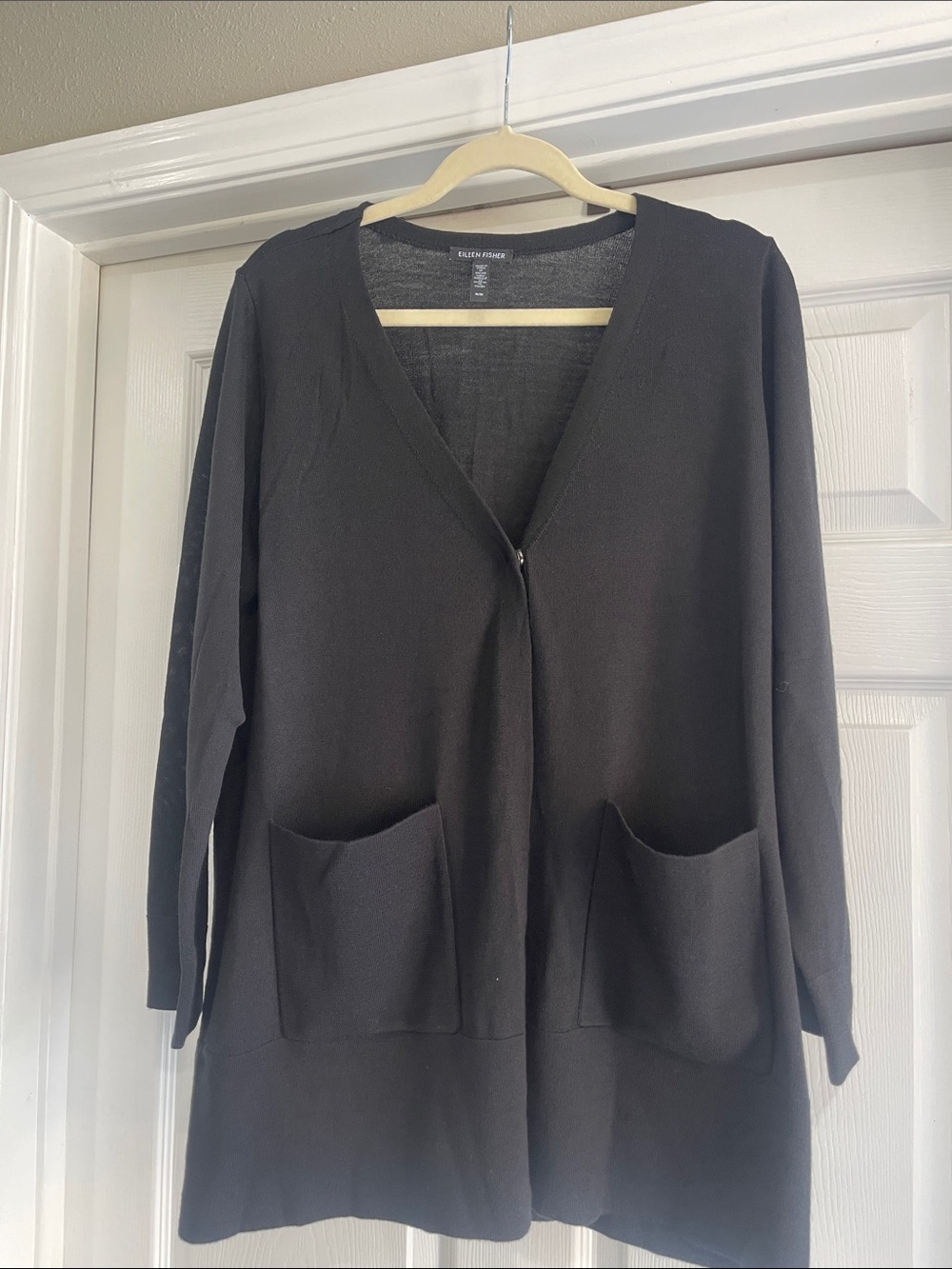 Eileen Fisher Extrafine Merino Wool Cardigan